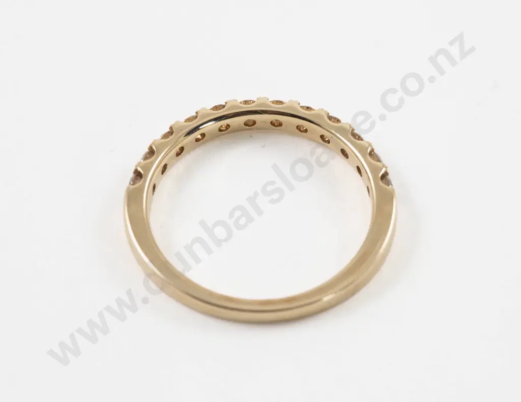 14ct Twelve Stone Diamond Band Ring Image 1++