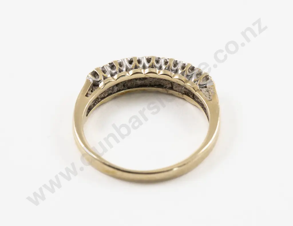 9ct Seven Stone Diamond Eternity Band Image 1++