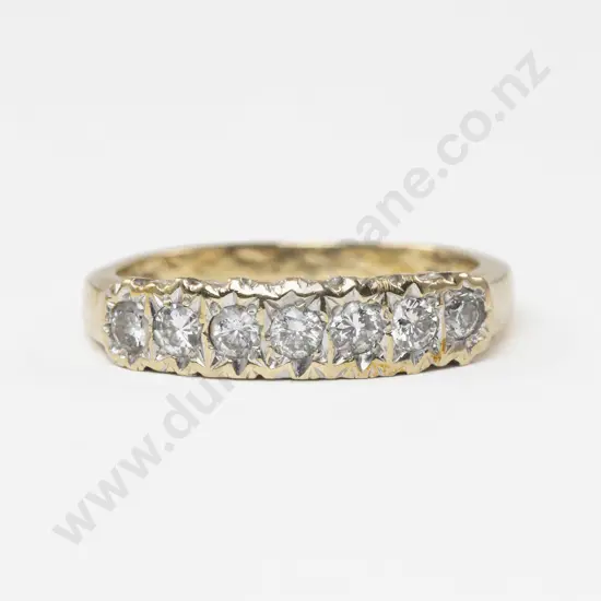 9ct Seven Stone Diamond Eternity Band
