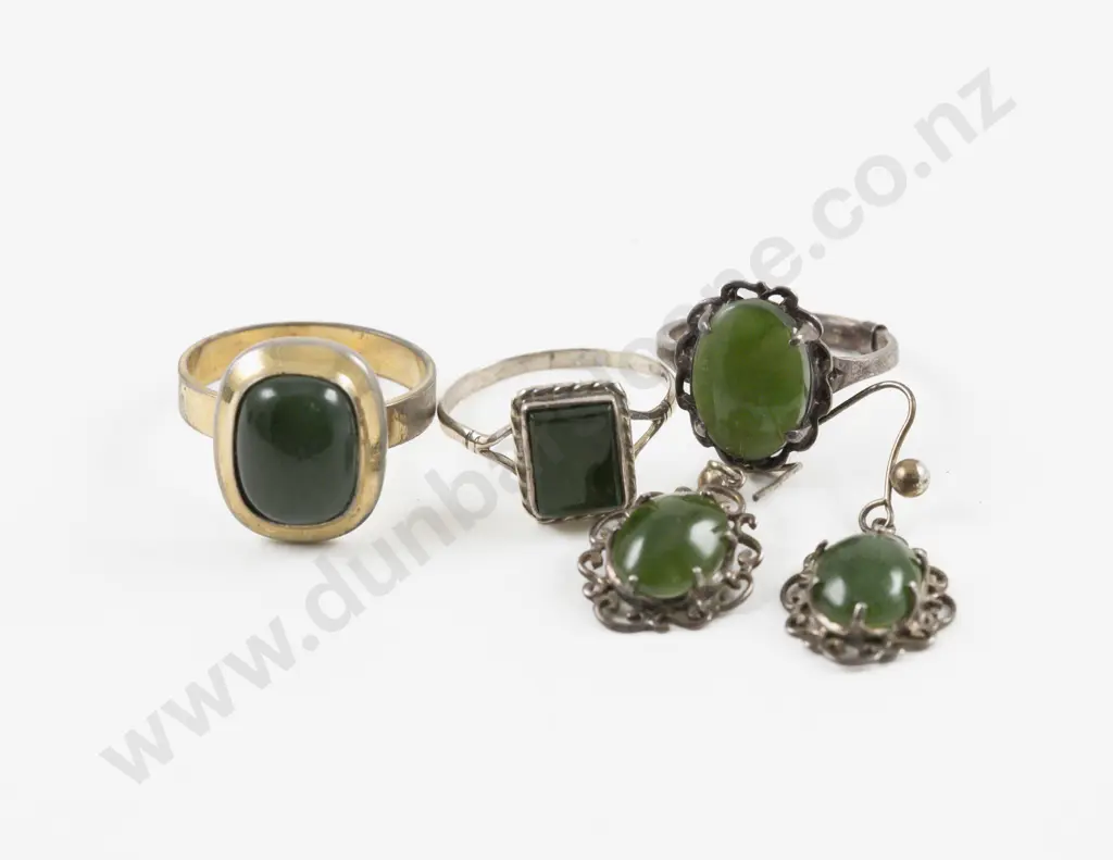 Collection of NZ S/S and Greenstone Jewellery Image 1++
