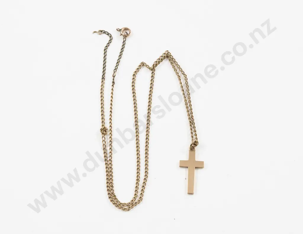 9ct Cross Pendant Image 1++