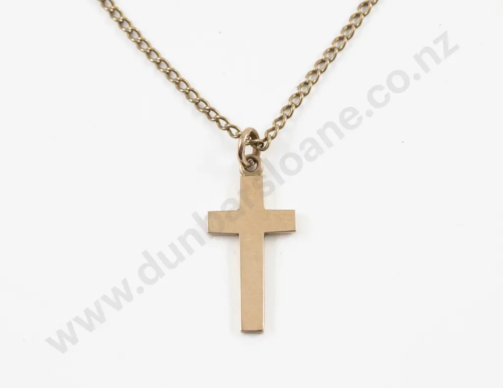 9ct Cross Pendant Image 1++