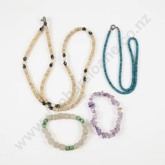 Collection of Bead Necklaces and Bracelets