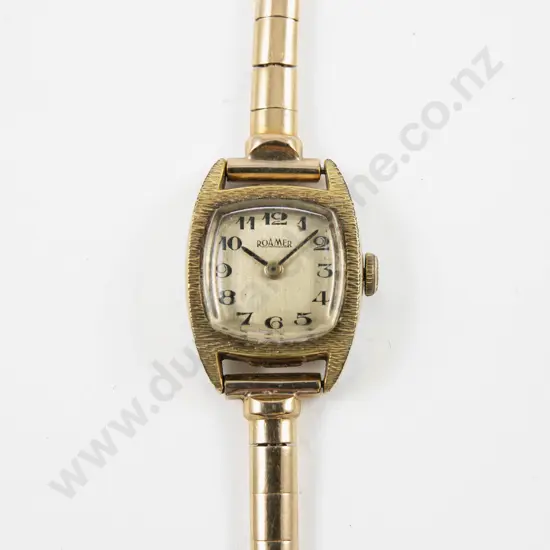 Vintage Gold Plated Roamer Ladies Wrist Watch