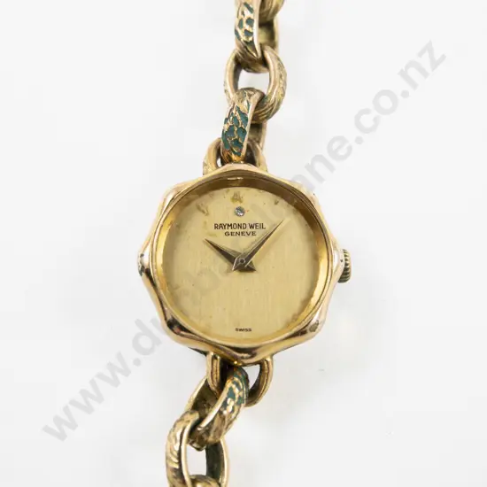 Raymond Weil Geneve Gold Plated Ladies Wrist Watch