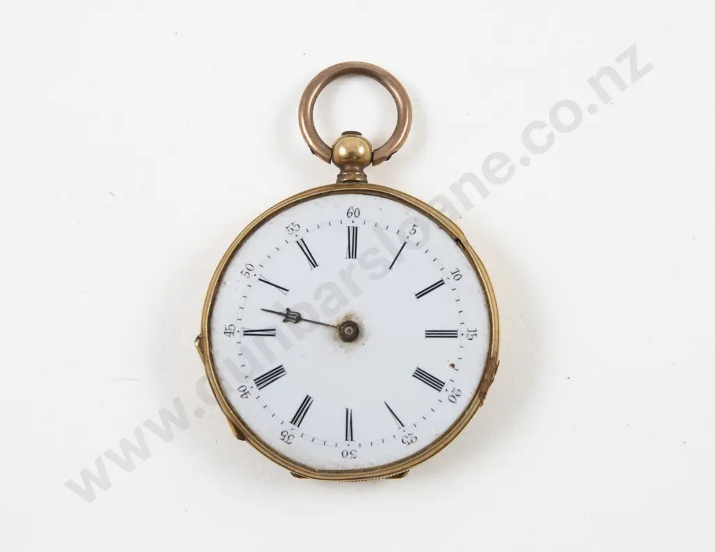 9ct Open Face Key Wind Pocket Watch Image 1++