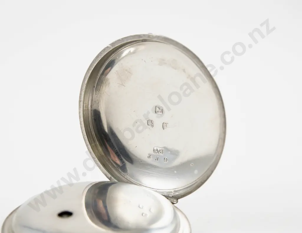 S/S Open Face Key Wind Pocket Watch Image 1++
