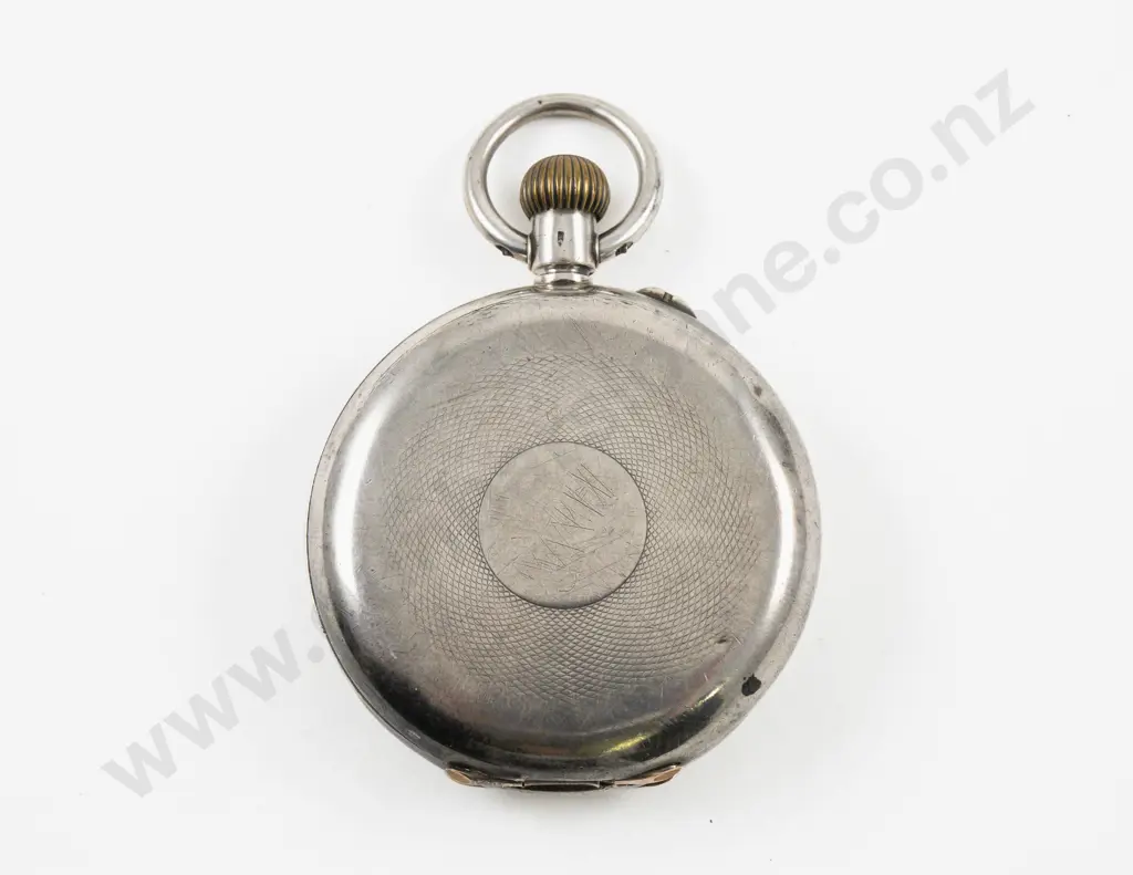 .935 Silver Hunter Cased Lever Wind Pocket Watch Image 1++