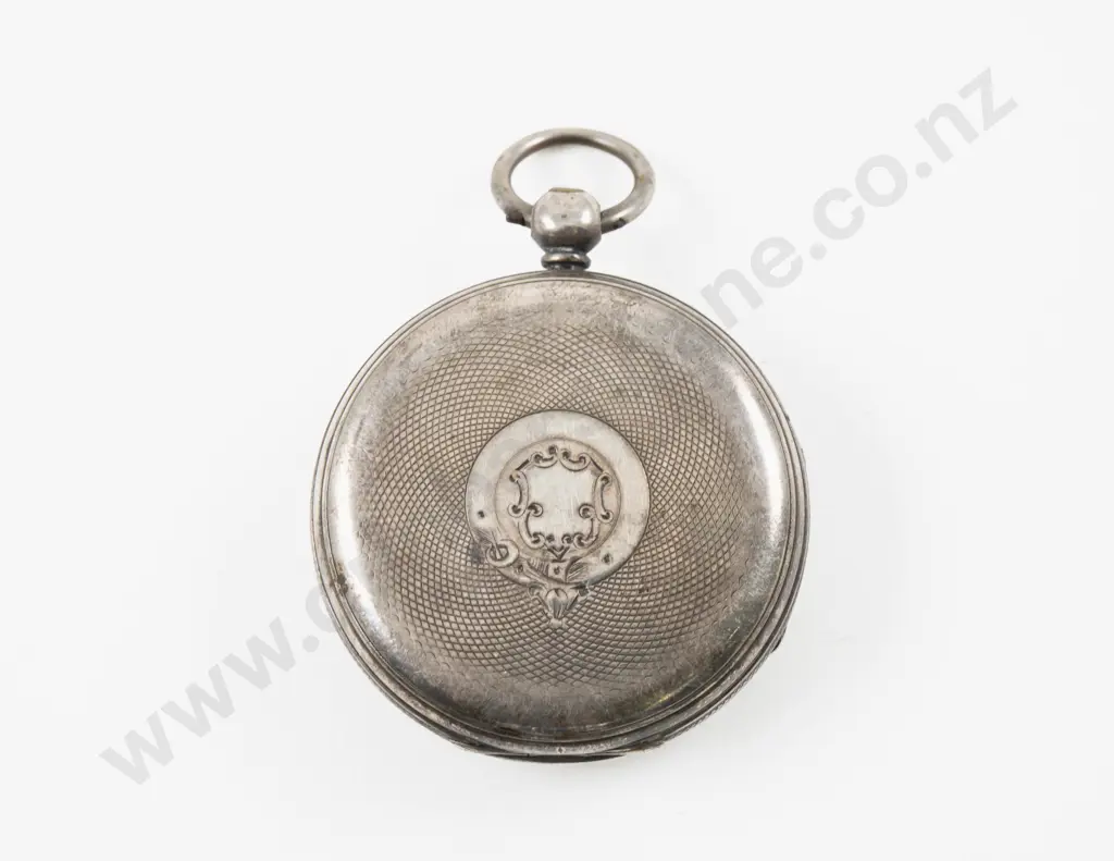 S/S Open Face Key Wind Pocket Watch Image 1++