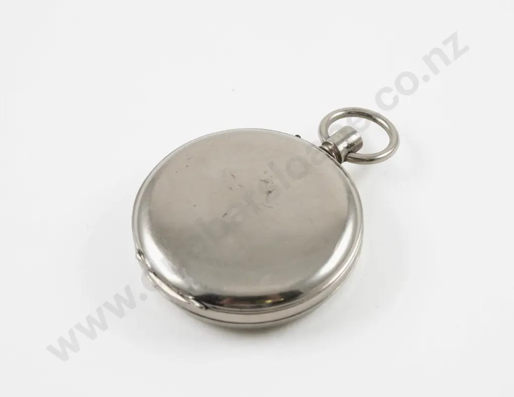 Silver Plated Open Face Lever Wind Pocket Watch Image 1++