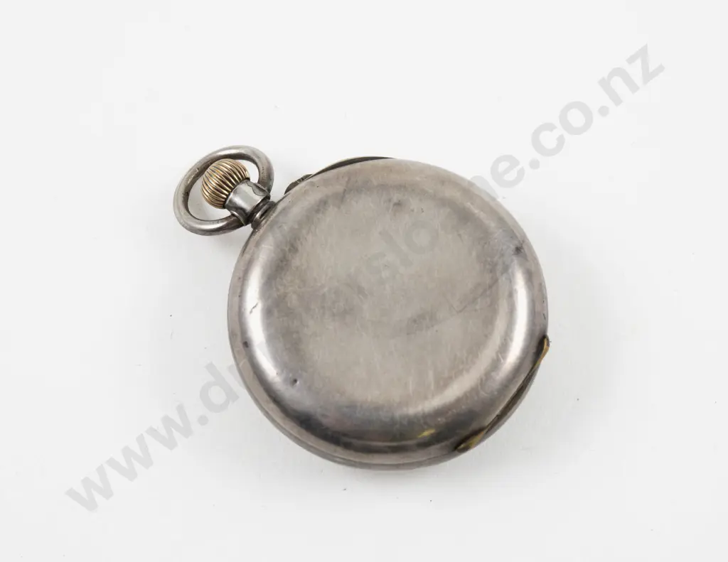 .935 Silver Open Face Lever Wind Pocket Watch Image 1++