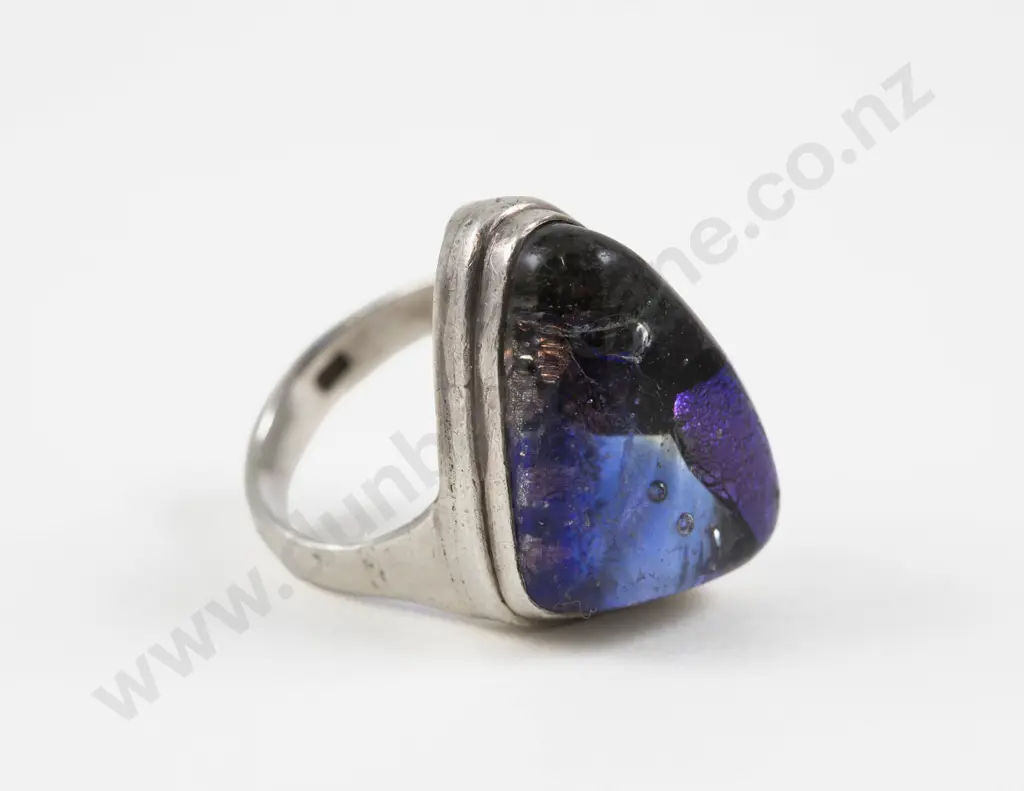 S/S Single Cabochon Gem Stone Ring Image 1++