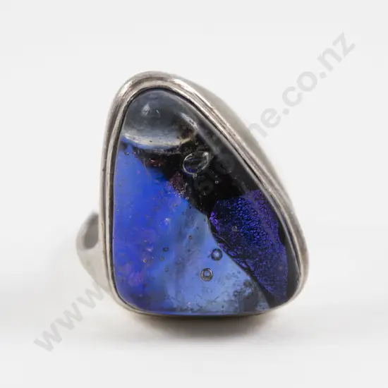 S/S Single Cabochon Gem Stone Ring