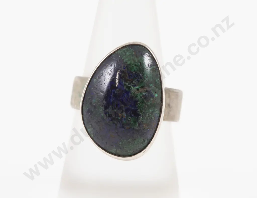 S/S Single Cabochon Gem Stone Ring Image 1++