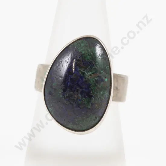 S/S Single Cabochon Gem Stone Ring