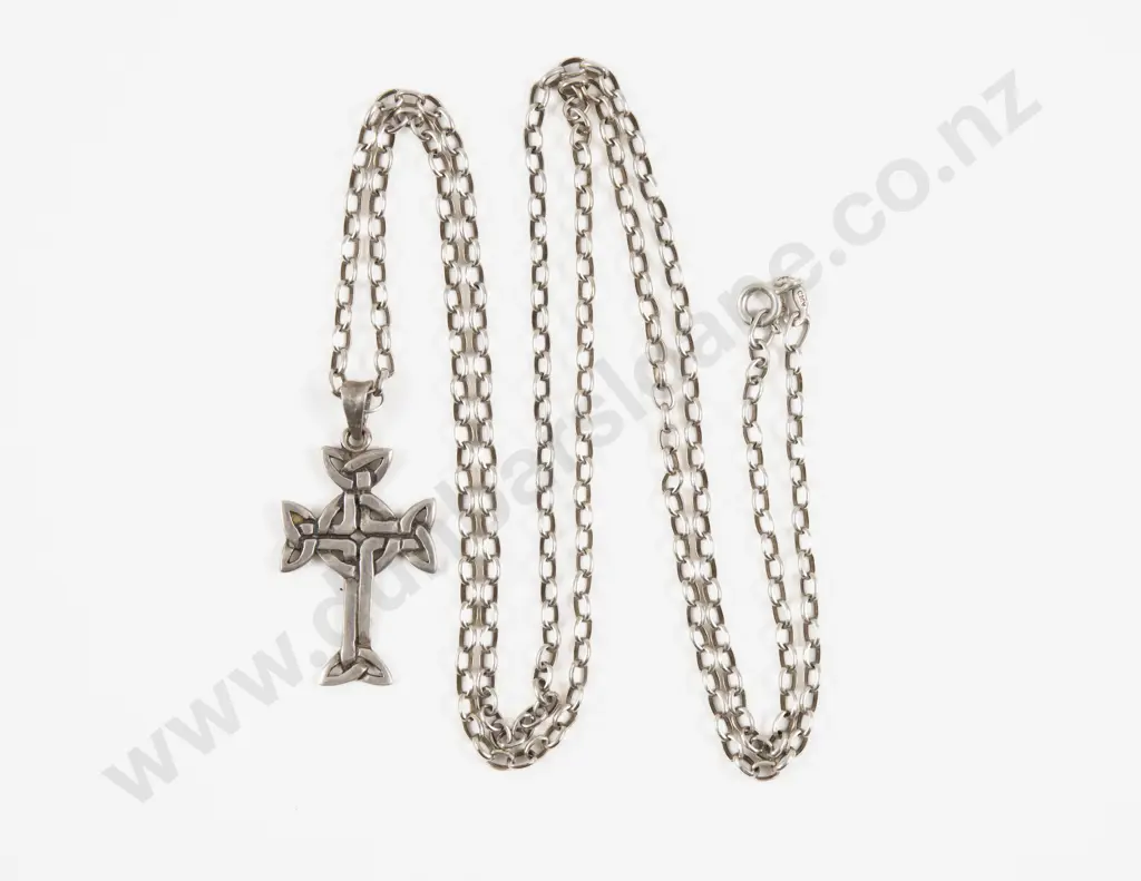 S/S Celtic Cross Pendant on S/S Neck Chain Image 1++