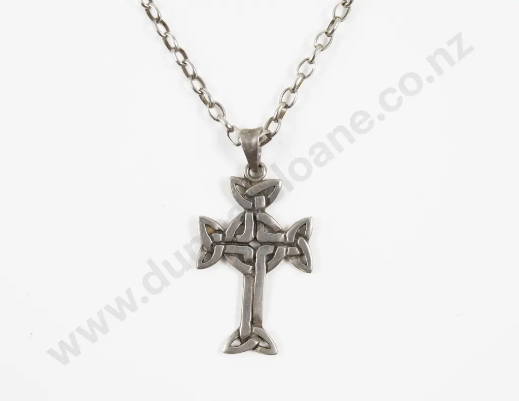 S/S Celtic Cross Pendant on S/S Neck Chain Image 1++