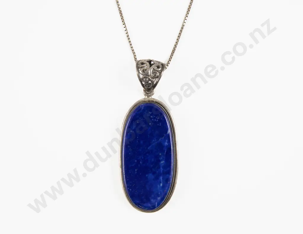 S/S Single Lapis Pendant Image 1++