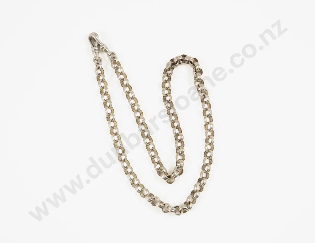 S/S Fancy Link Pocket Watch Fob Chain Image 1++