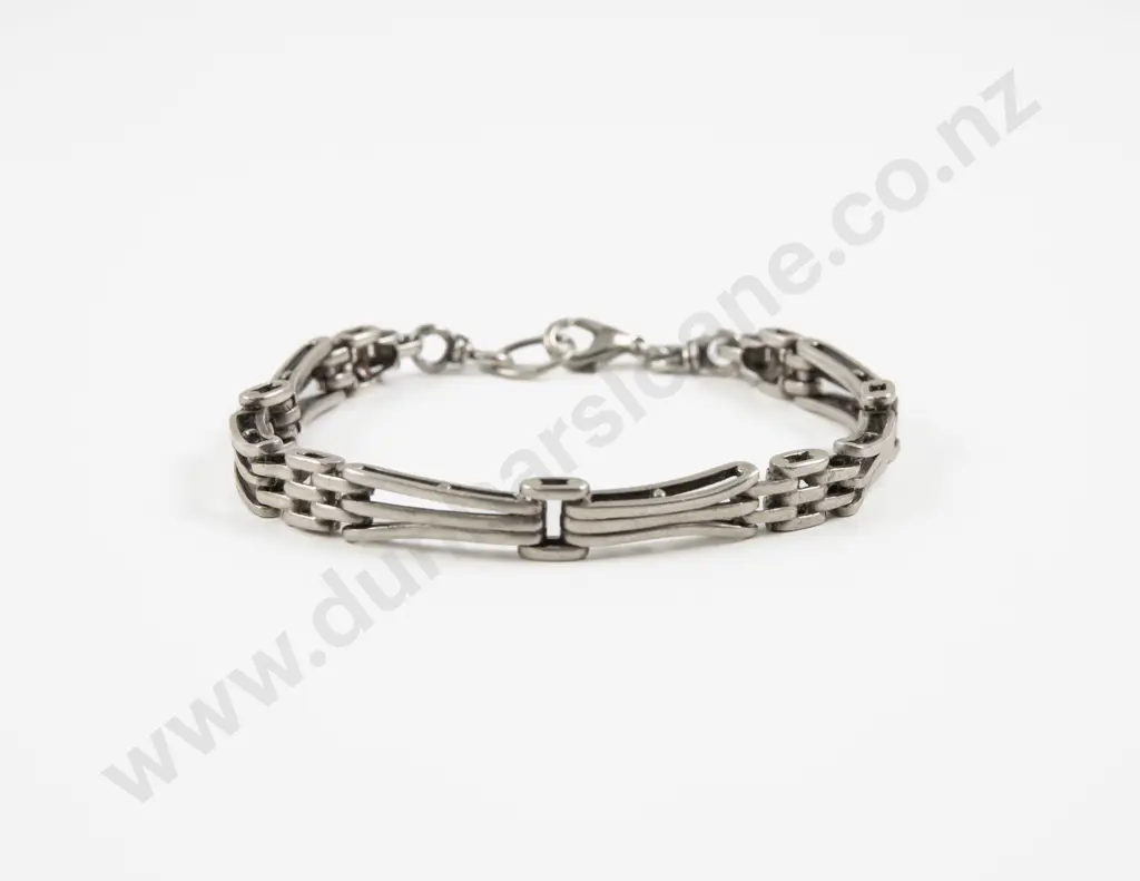 S/S Fancy Rail Link Bracelet Image 1++