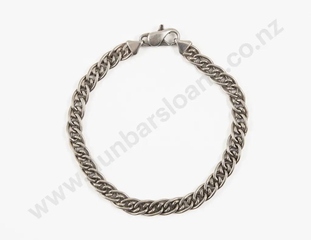 S/S Fancy Curb Link Bracelet Image 1++