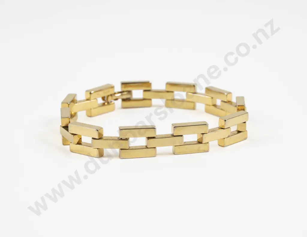 18ct Gold Plated Fancy Link Bracelet Image 1++