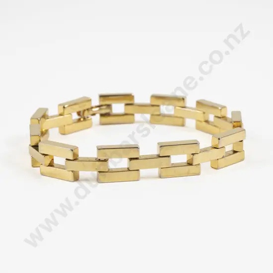 18ct Gold Plated Fancy Link Bracelet