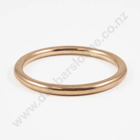 9ct on Sterling Silver Bangle