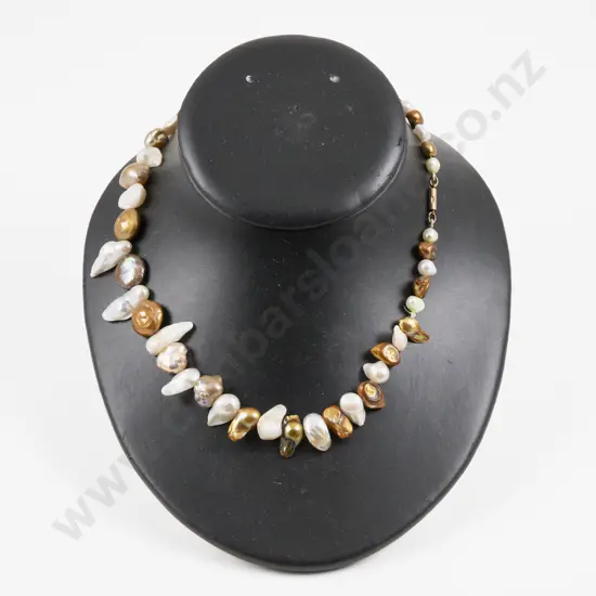 Single Strand Fresh Water Pearl Necklace