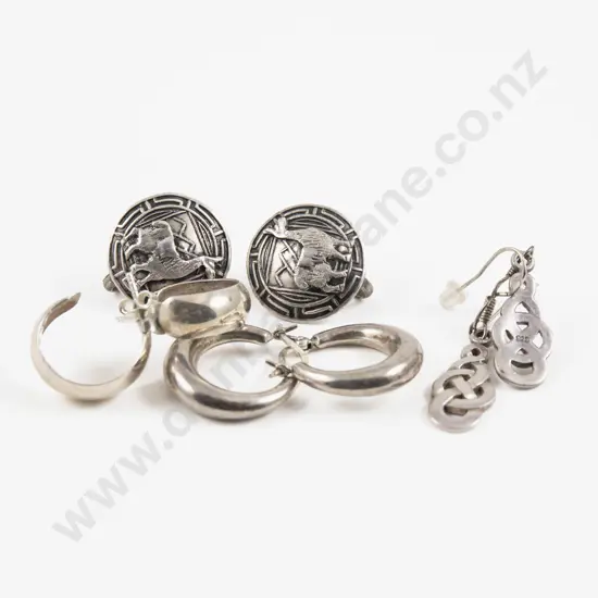 Four Pairs of S/S Earrings