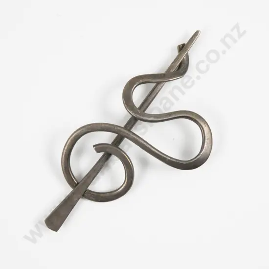 Modern Design Silver Hair Pin
