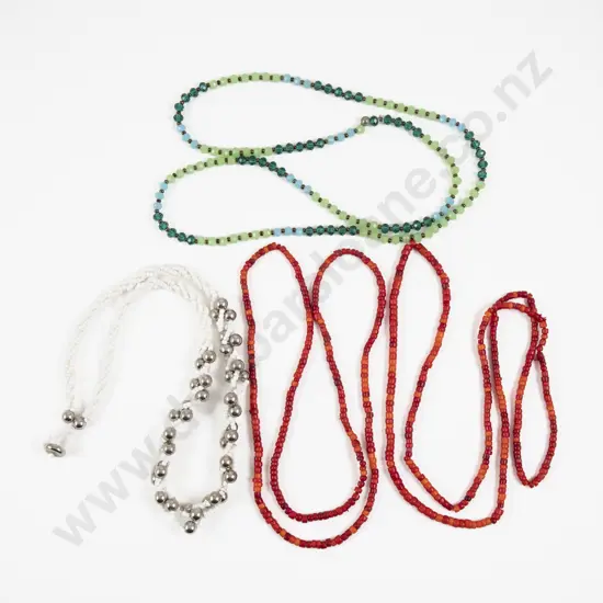 Four Vintage Single Strand Bead Necklaces