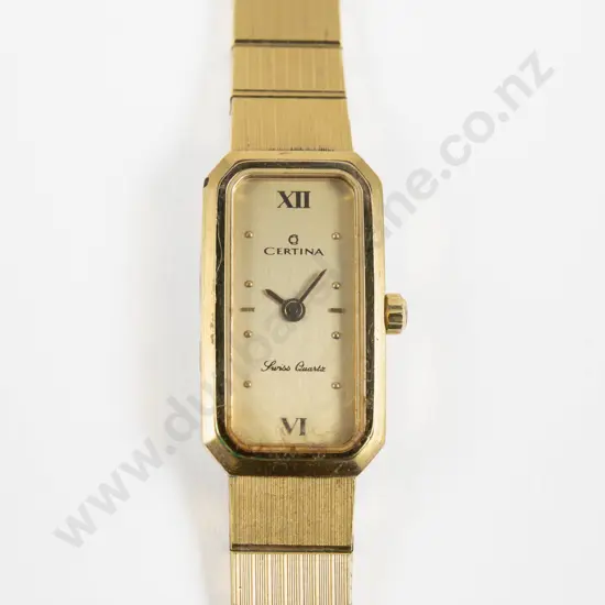 Certina Gold Plated Ladies Wrist Watch