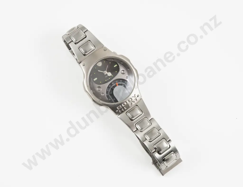 Body Heat Stainless Steel Gents Wrist Watch Image 1++