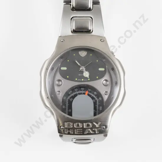 Body Heat Stainless Steel Gents Wrist Watch