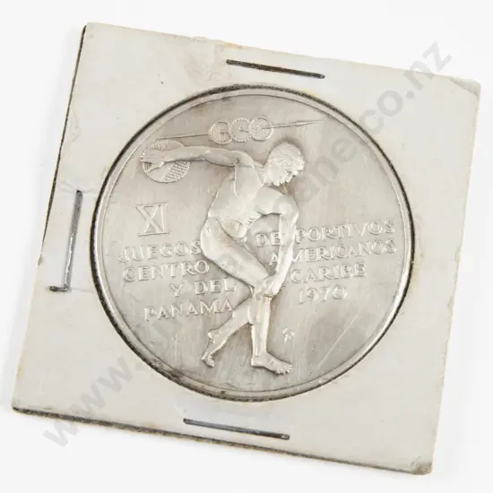 Republica De Panama 5 Balboas .925 Silver Coin