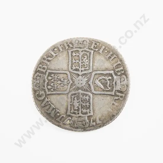 UK 1711 Queen Anne Silver Shilling (Worn)