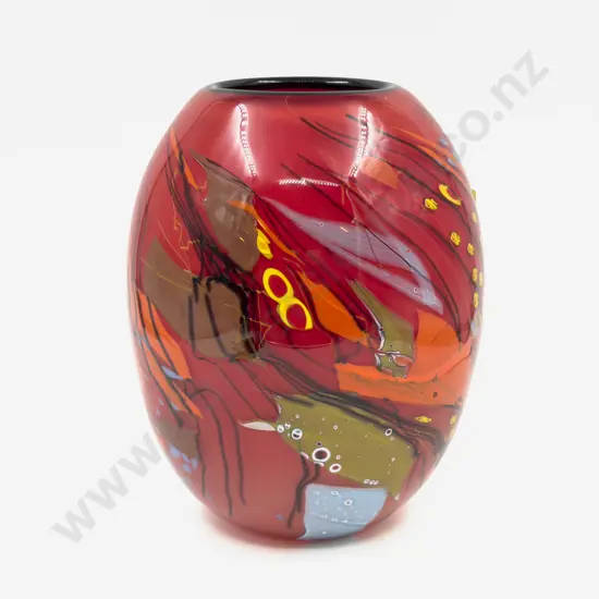 NZ Studio Art Glass Vase