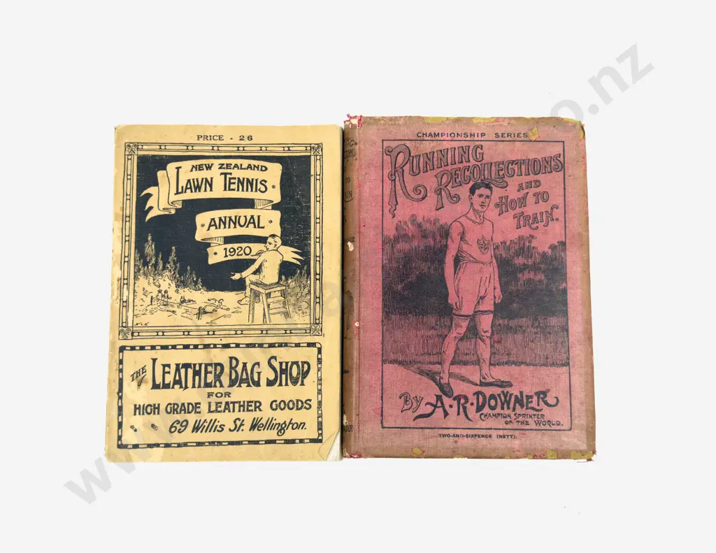 Running Recollections & How To Train, 1902 and New Zealand Lawn Tennis Annual 1920 Image 1++