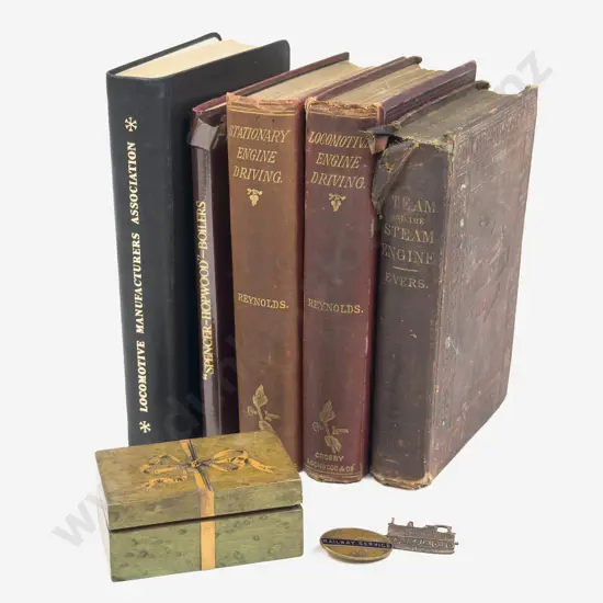 Small Qty of Assorted Vintage Locomotive Reference Books together with Two Railway Badges etc
