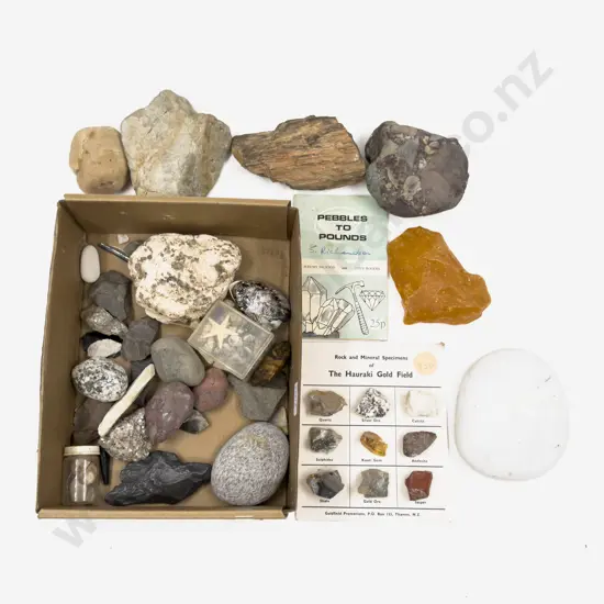 Qty of Assorted Geological & Mineral Samples incl Kauri Gum
