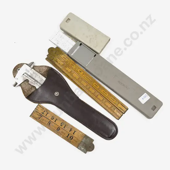 Qty of Assorted Vintage Measurements Implements