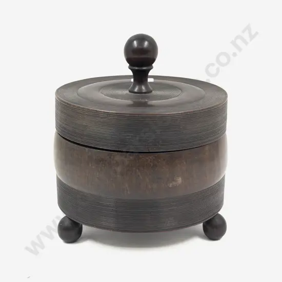 Hardwood Circular Food Box