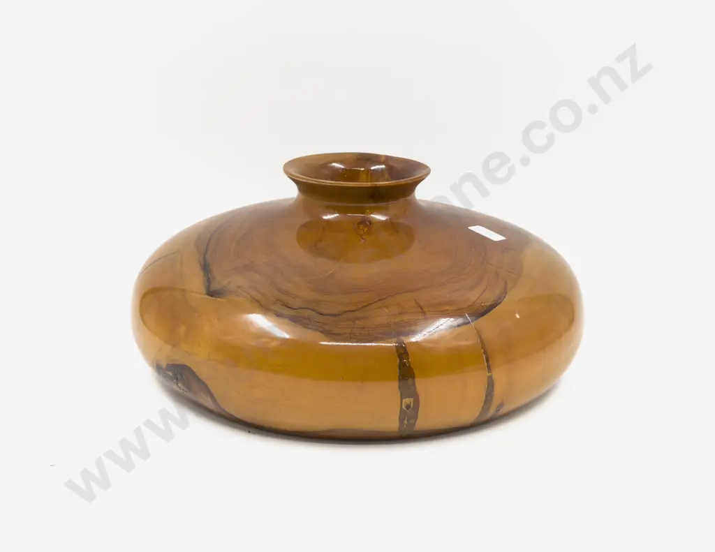 Large Turned Wood Vase Image 1++