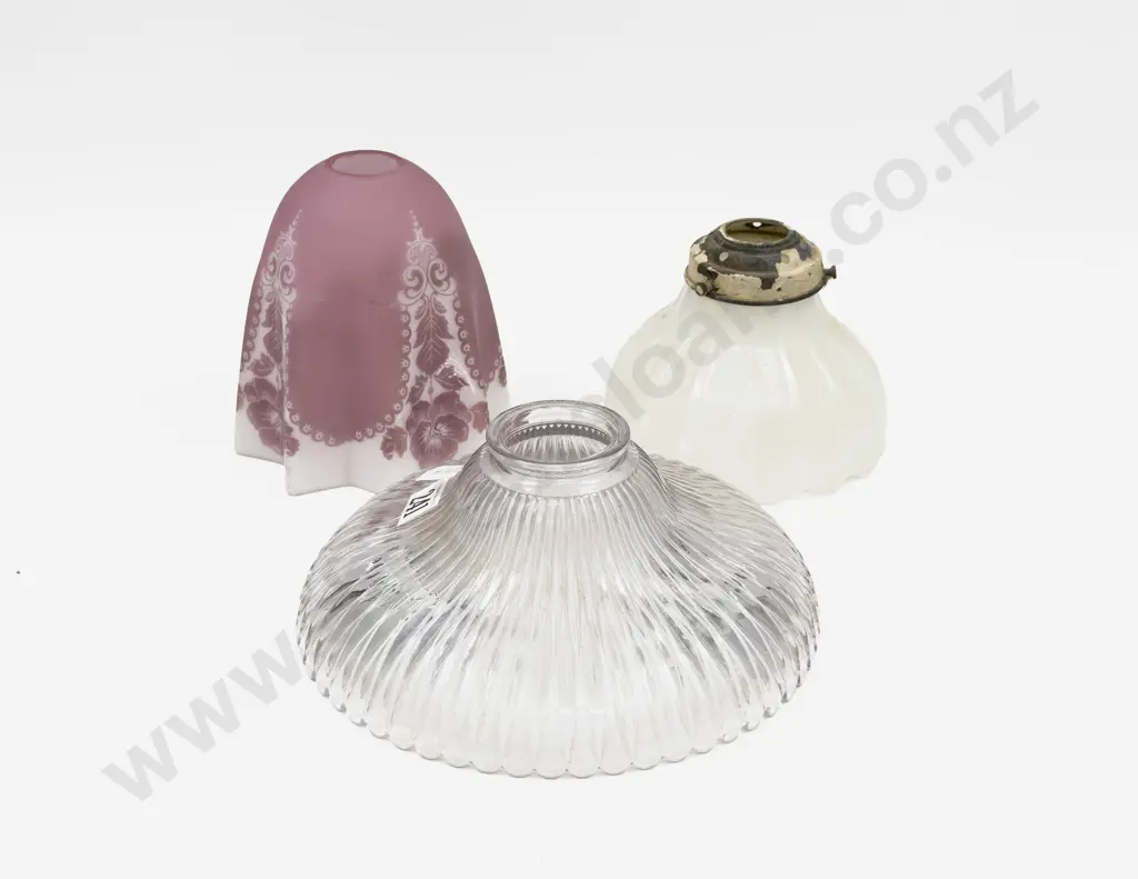Vict Glass Light Shade and Two Others Image 1++
