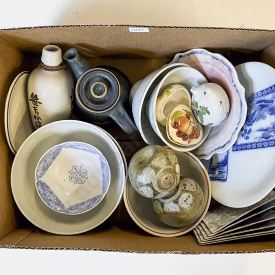 Box Qty of Assorted China & Pottery