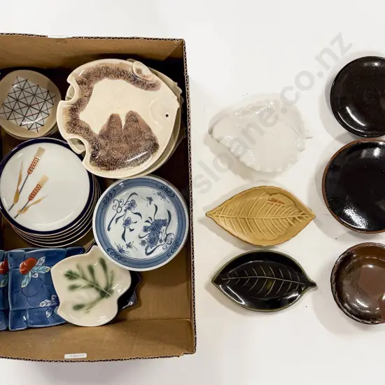 Box Qty of Assorted Pottery Dishes