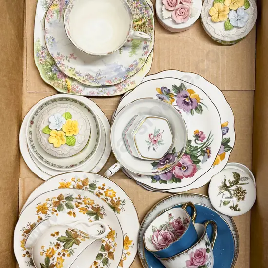 Box Qty of Assorted Fancy Tea China etc