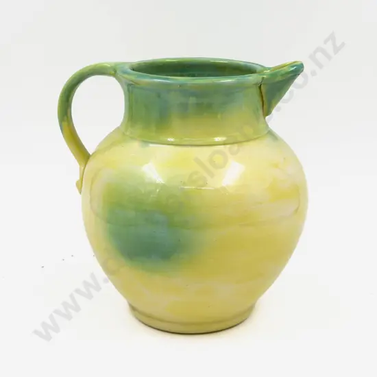 Early NZ Glazed Pottery Jug