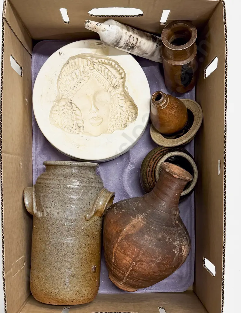 Box Qty of Assorted Pottery Image 1++